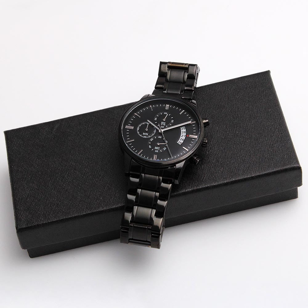 TO MY HUSBAND SOULMATE AND BEST FRIEND | I WILL ALWAYS LOVE YOU | CHRONOGRAPH WATCH
