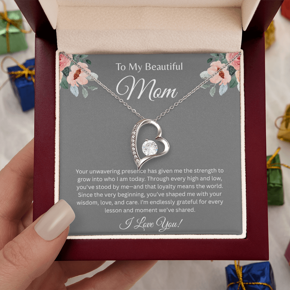 TO MY BEAUTIFUL MOM | ENDLESSLY GRATEFUL | FOREVER LOVE NECKLACE