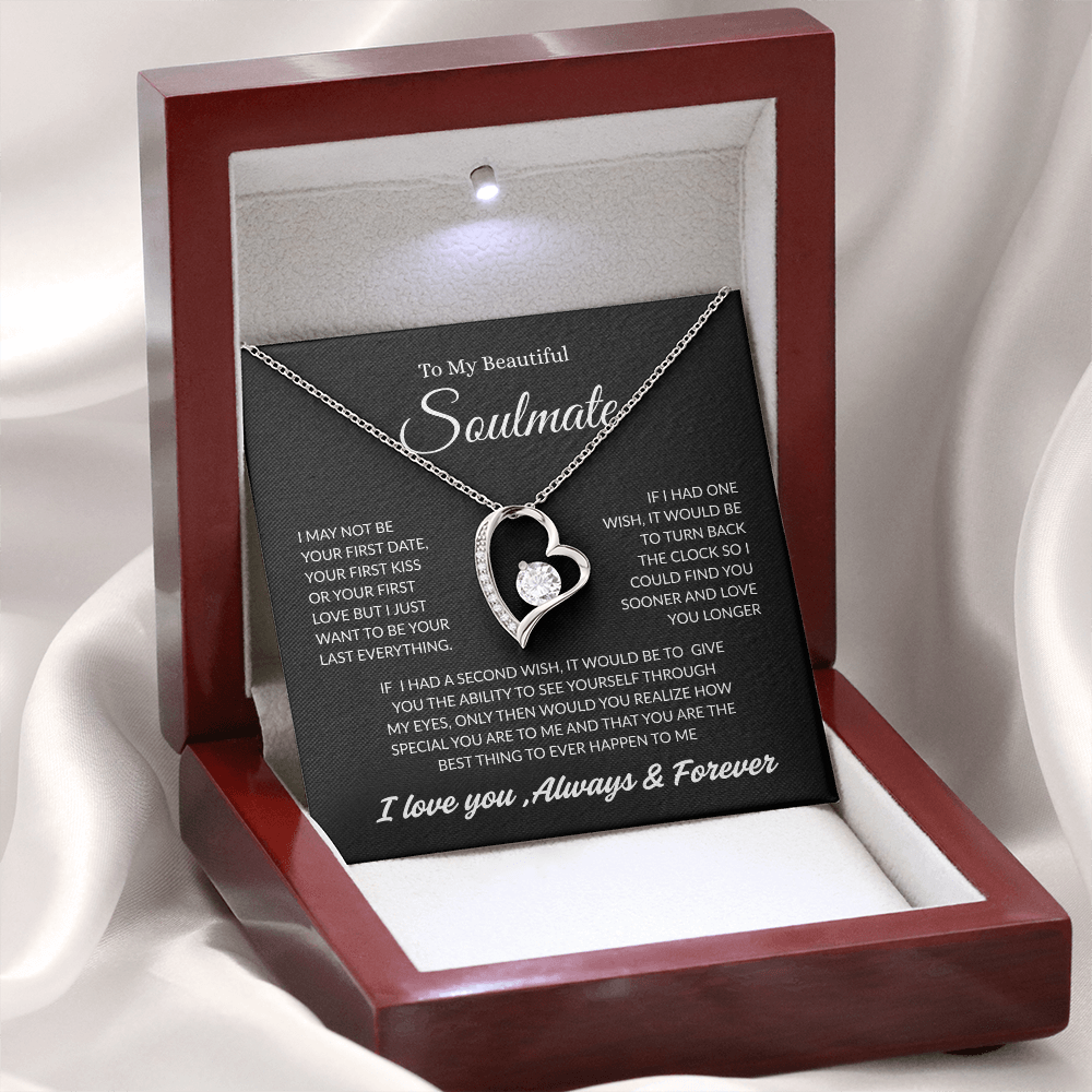 TO MY BEAUTIFUL SOULMATE | ALWAYS AND FOREVER | FOREVER LOVE NECKLACE