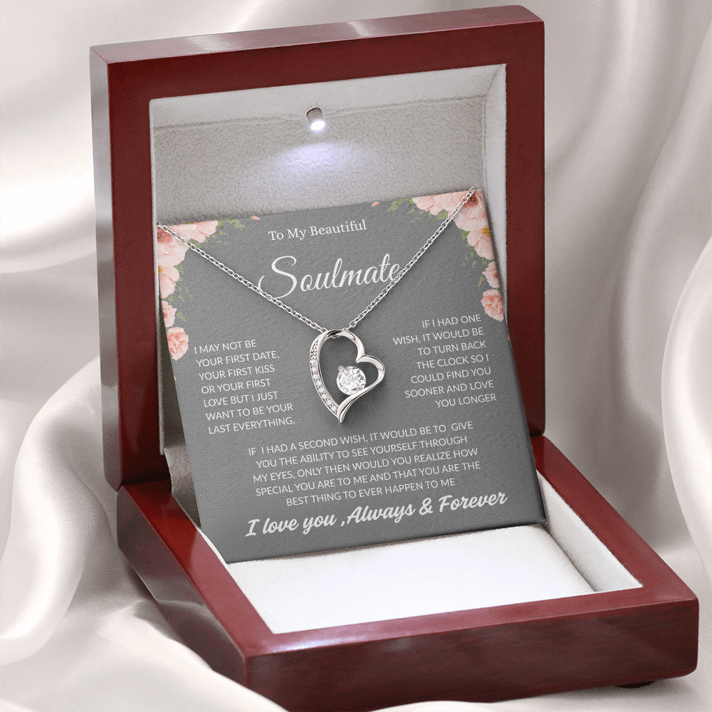 TO MY BEAUTIFUL SOULMATE | ALWAYS AND FOREVER | FOREVER LOVE NECKLACE