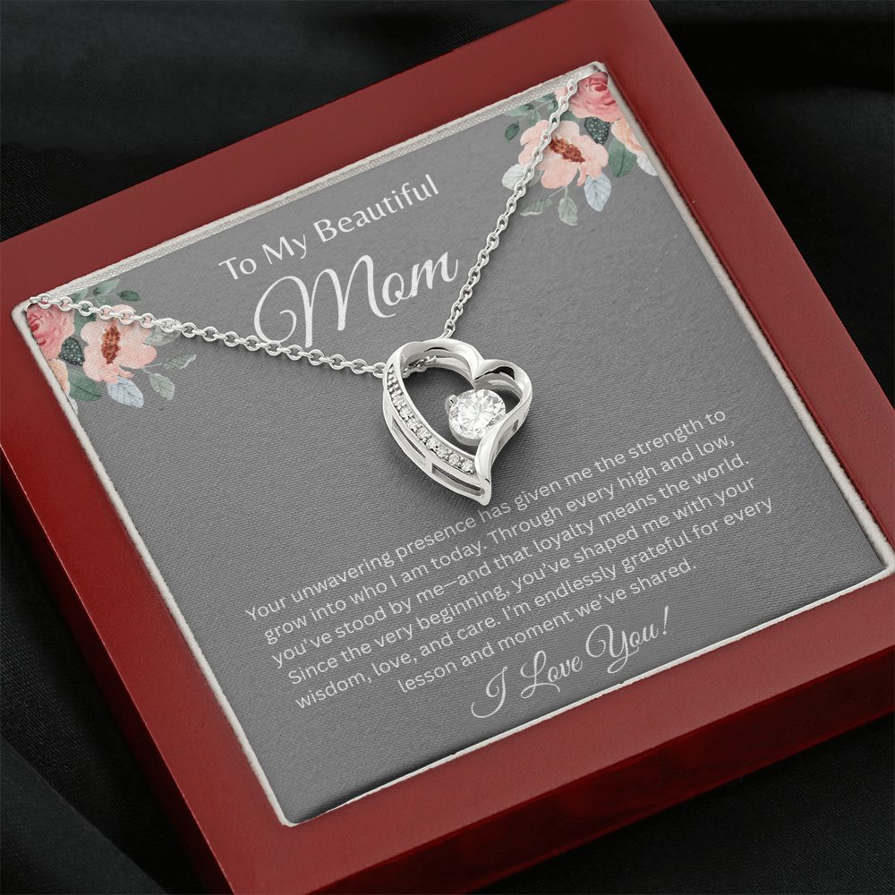 TO MY BEAUTIFUL MOM | ENDLESSLY GRATEFUL | FOREVER LOVE NECKLACE