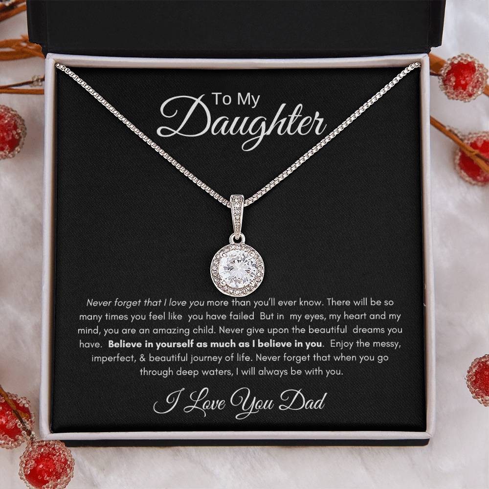 TO MY DAUGHTER | ETERNAL HOPE NECKLACE | BW