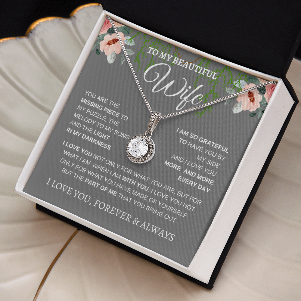 TO MY BEAUTIFUL WIFE | I LOVE YOU MORE AND MORE | ETERNAL HOPE NECKLACE