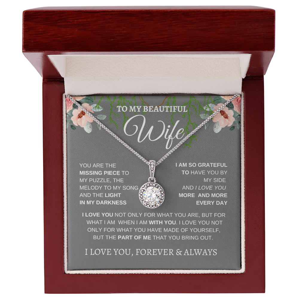 TO MY BEAUTIFUL WIFE | I LOVE YOU MORE AND MORE | ETERNAL HOPE NECKLACE
