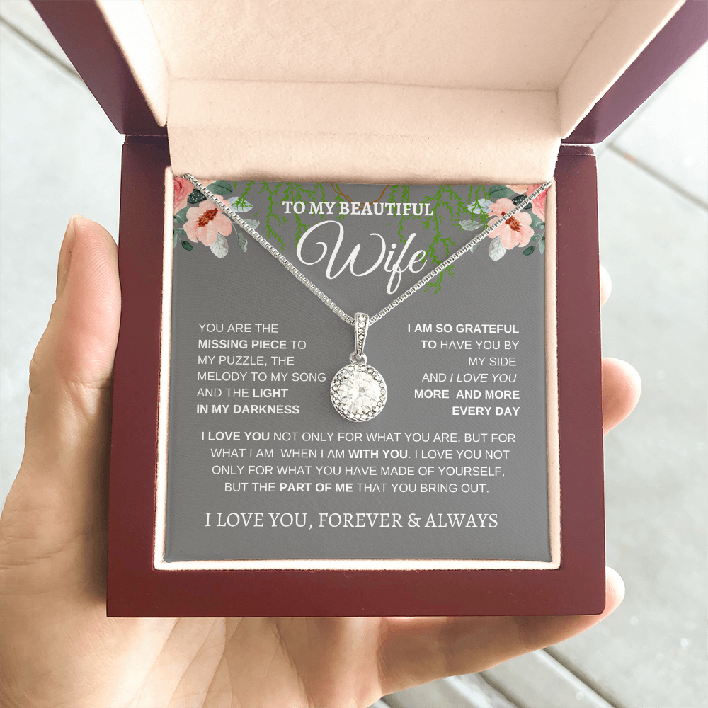 TO MY BEAUTIFUL WIFE | I LOVE YOU MORE AND MORE | ETERNAL HOPE NECKLACE