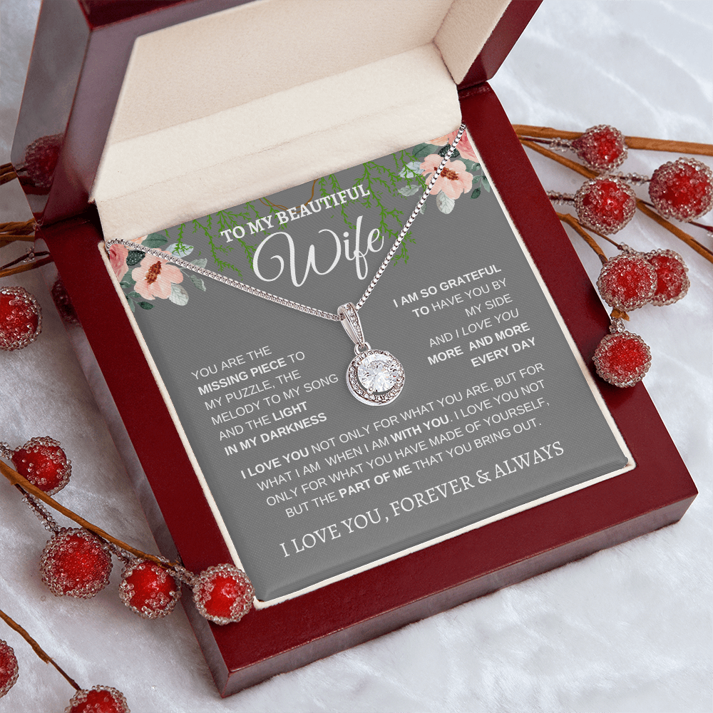 TO MY BEAUTIFUL WIFE | I LOVE YOU MORE AND MORE | ETERNAL HOPE NECKLACE