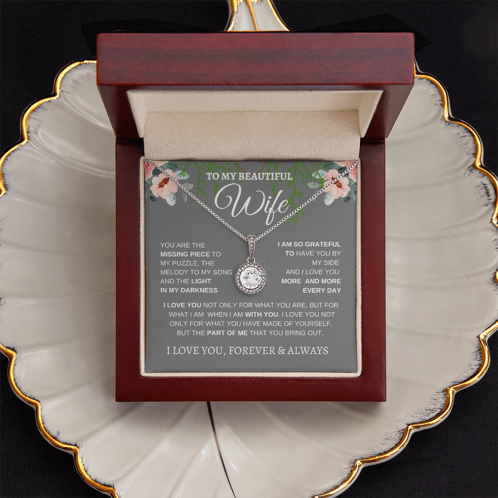 TO MY BEAUTIFUL WIFE | I LOVE YOU MORE AND MORE | ETERNAL HOPE NECKLACE