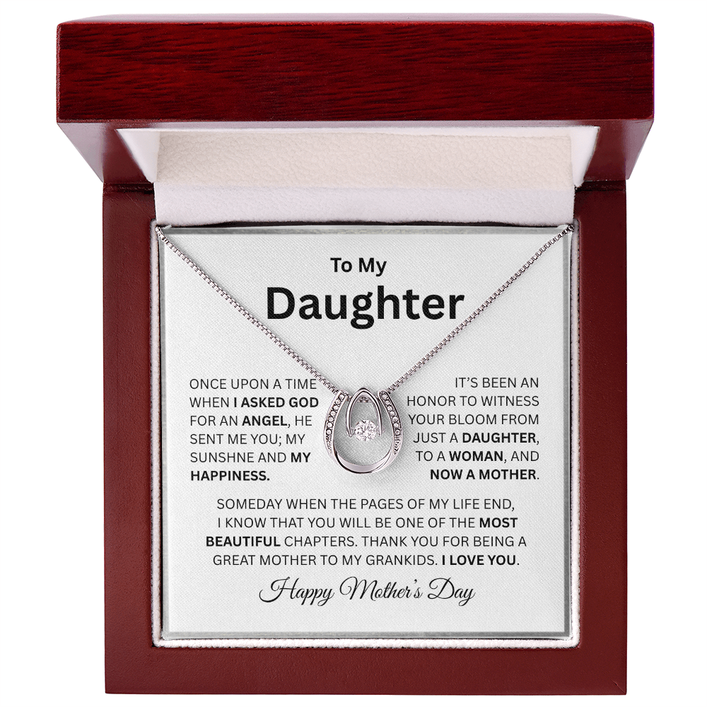 TO MY DAUGHTER | THE MOST BEAUTIFUL CHAPTERS | PENDANT NECKLACE