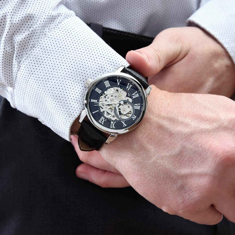 TO AN AMAZING DAD | FOR ALL THE SACRIFICES | AUTOMATIC OPENWORK WATCH