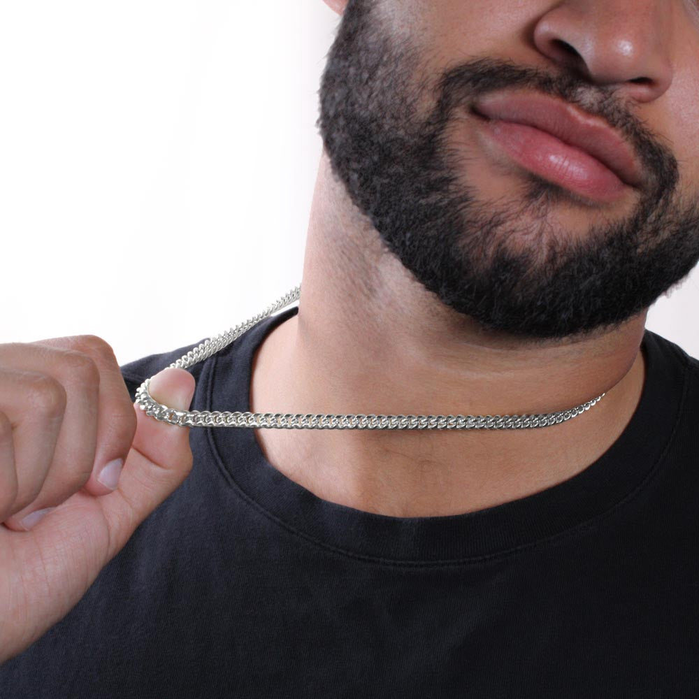 TO MY GRANDSON | BE CONFIDENT AND DO YOUR BEST | CUBAN LINK CHAIN