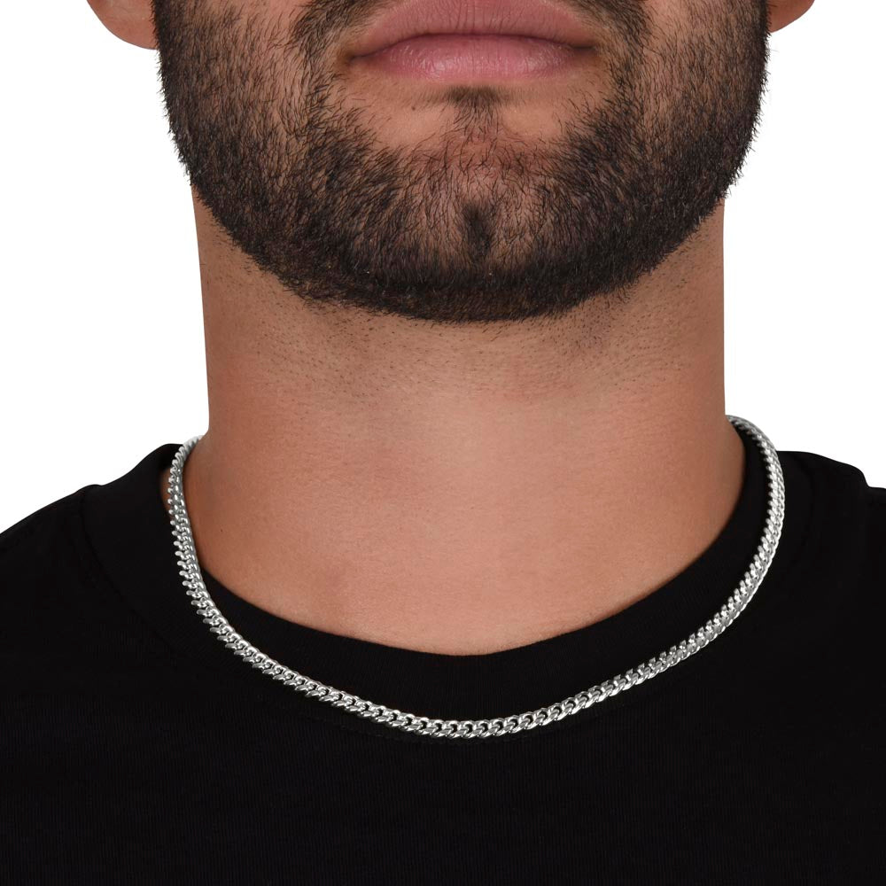TO MY GRANDSON | I PROMISE | CUBAN LINK CHAIN