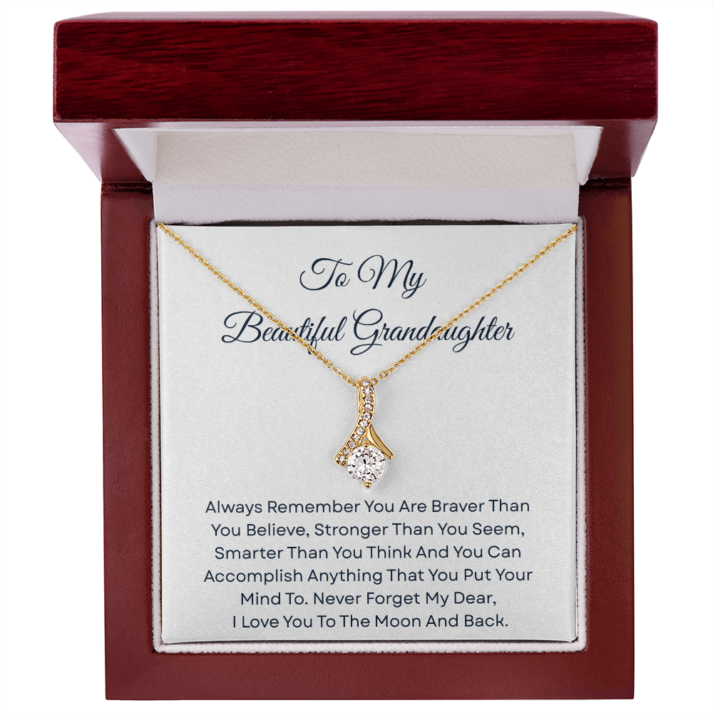 TO MY BEAUTIFUL GRANDDAUGHTER | ALWAYS REMEMBER | ALLURING BEAUTY NECKLACE