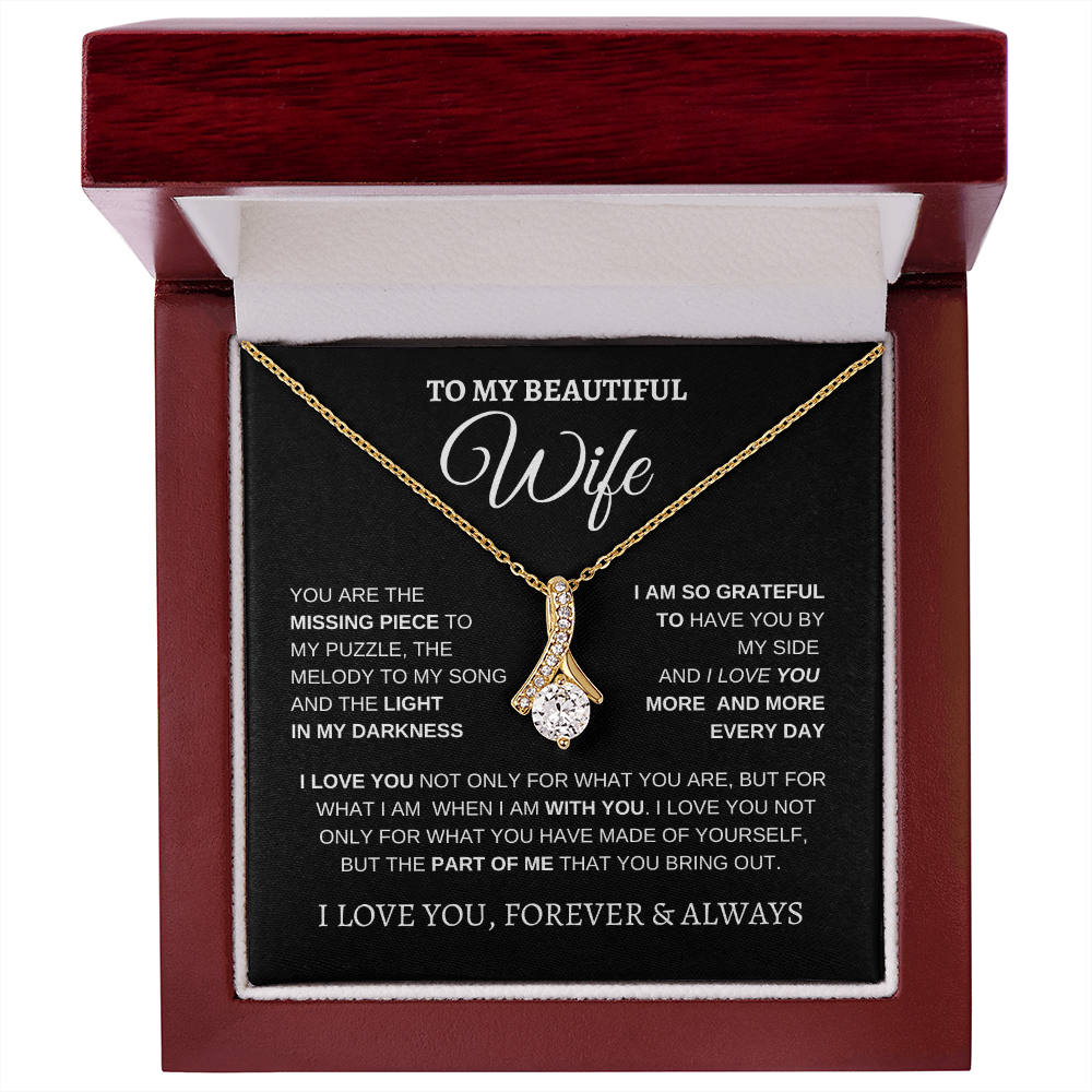 TO MY BEAUTIFUL WIFE | I LOVE YOU MORE AND MORE | ALLURING BEAUTY NECKLACE