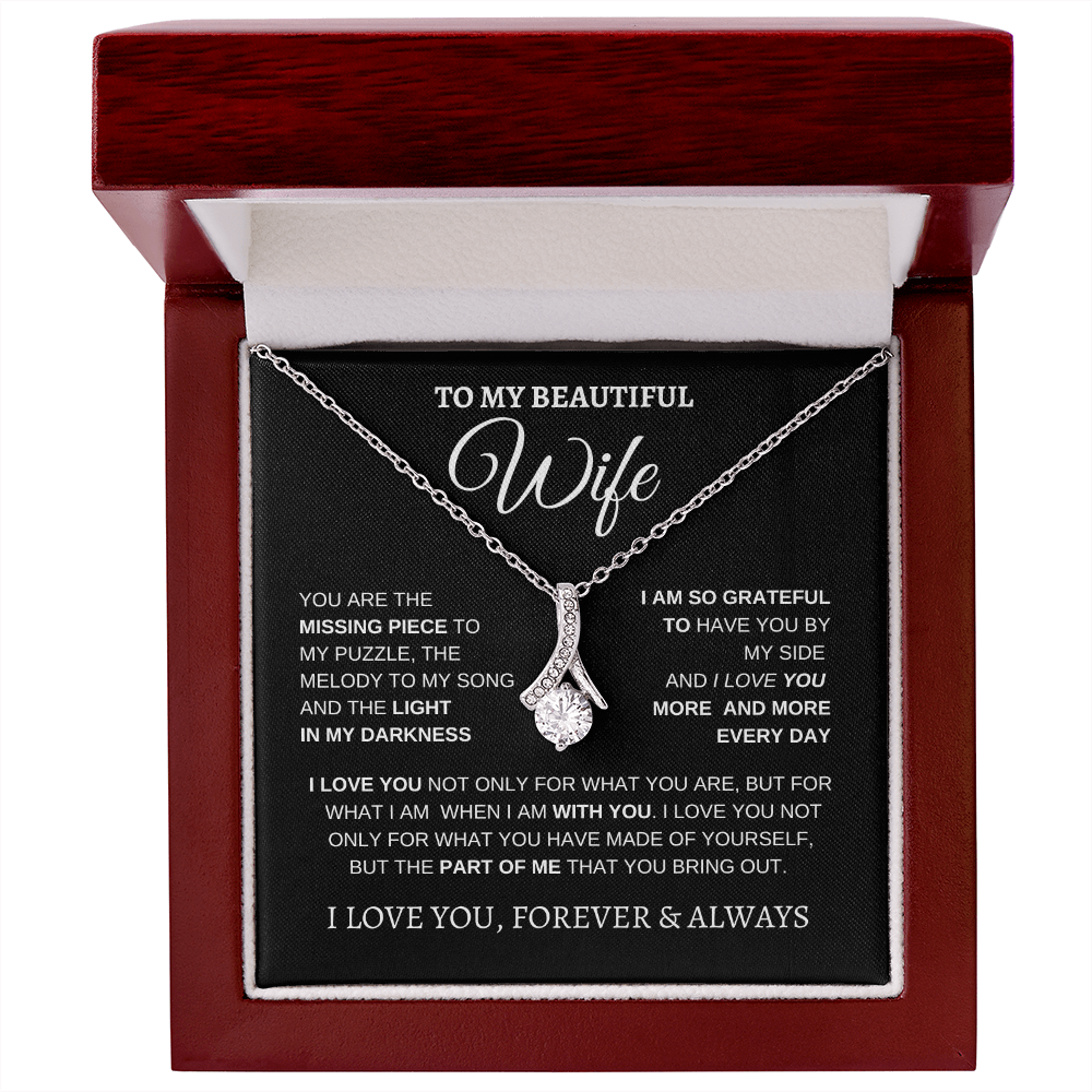 TO MY BEAUTIFUL WIFE | I LOVE YOU MORE AND MORE | ALLURING BEAUTY NECKLACE