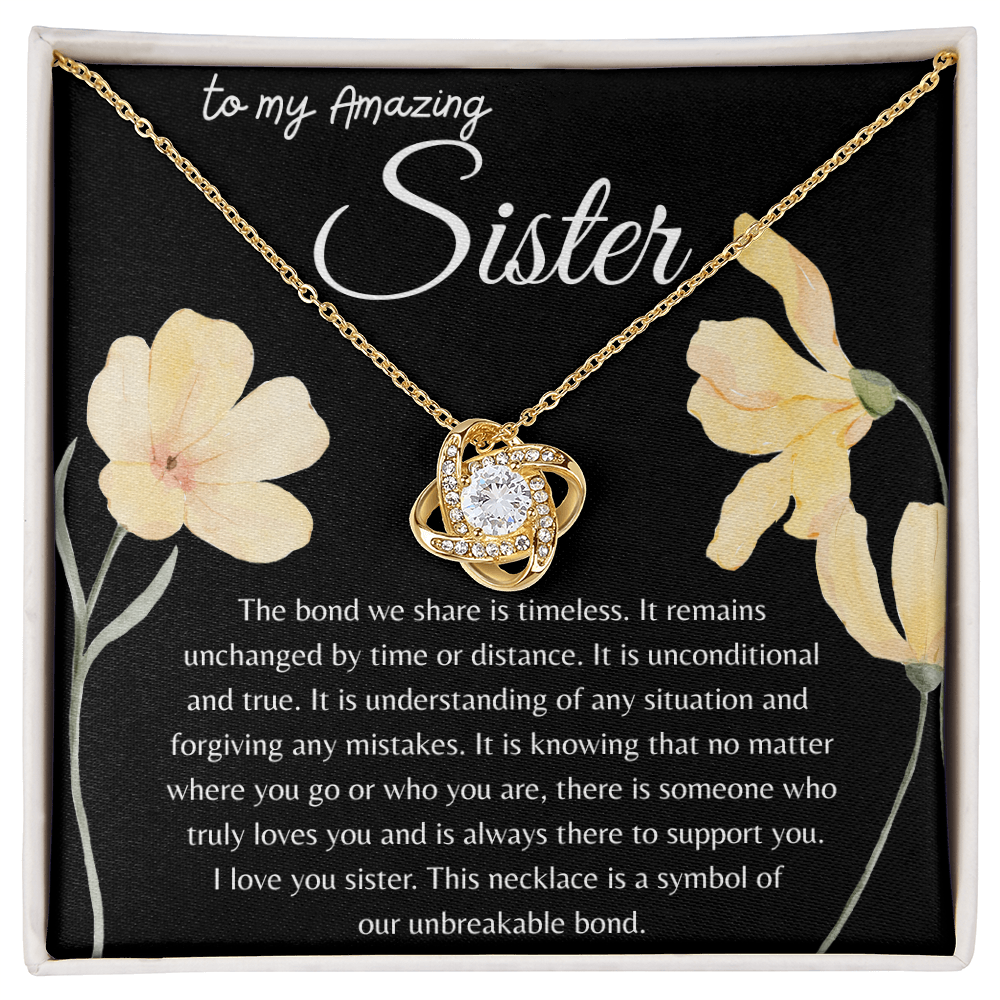 TO MY AMAZING SISTER | OUR BOND IS TIMELESS | INTERLOCKING HEARTS