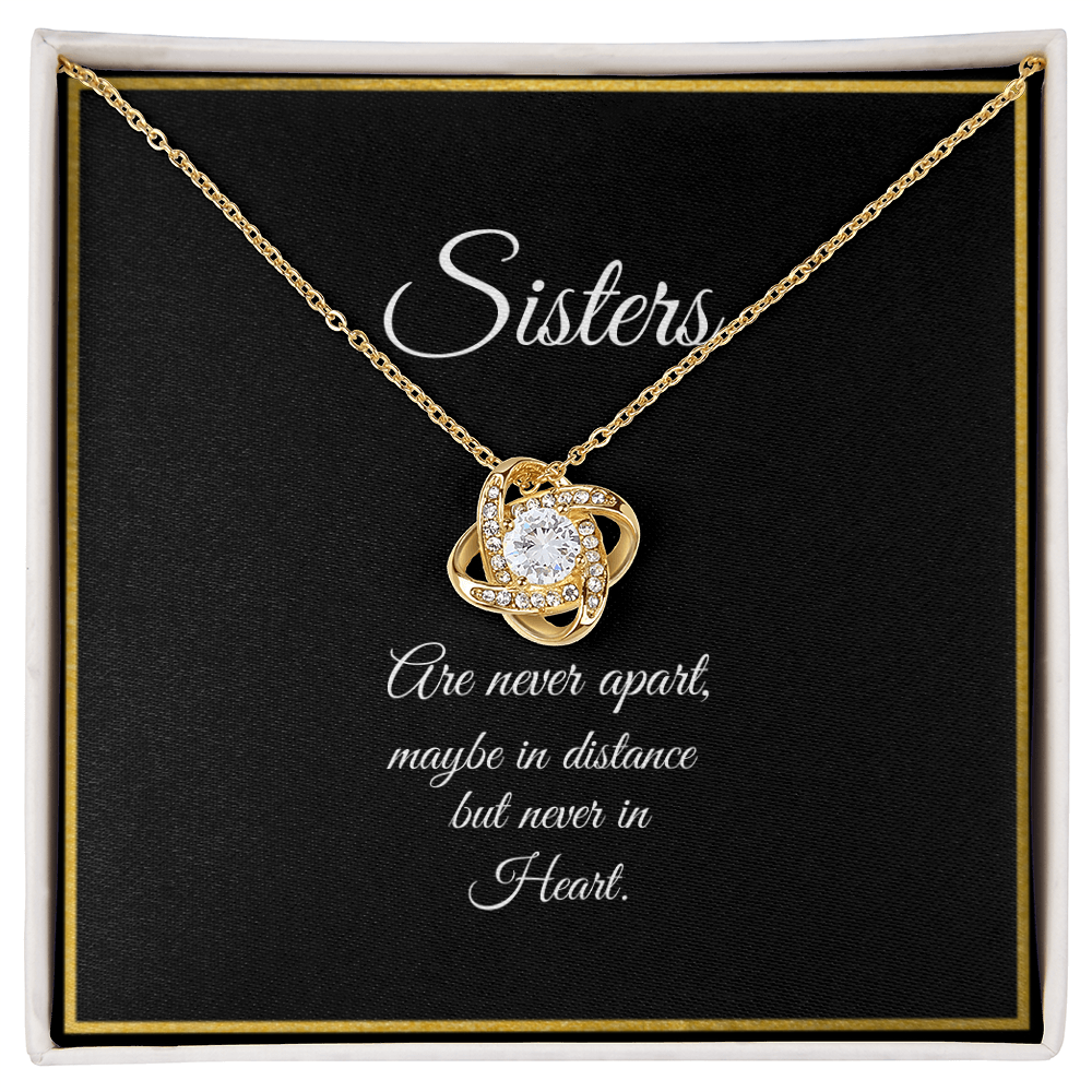 SISTERS | NEVER APART | LOVE KNOT NECKLACE