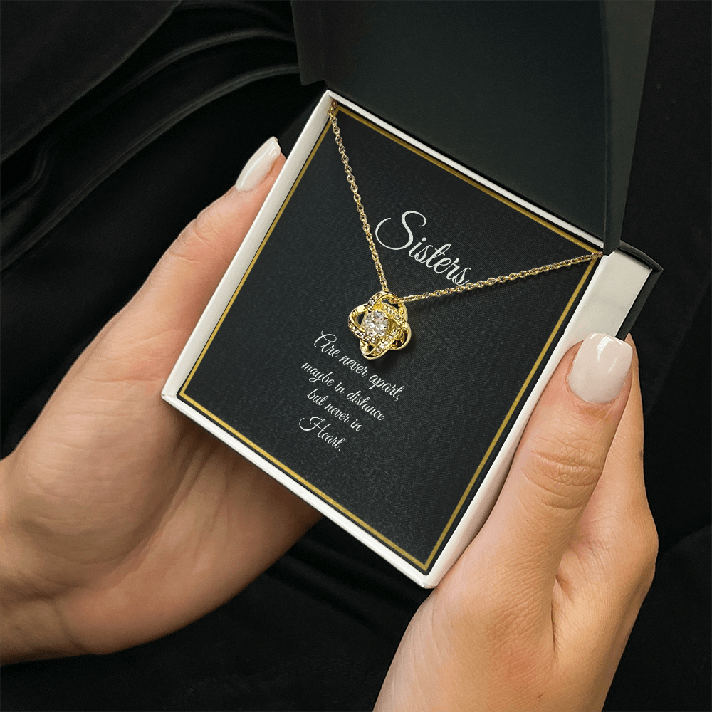 SISTERS | NEVER APART | LOVE KNOT NECKLACE