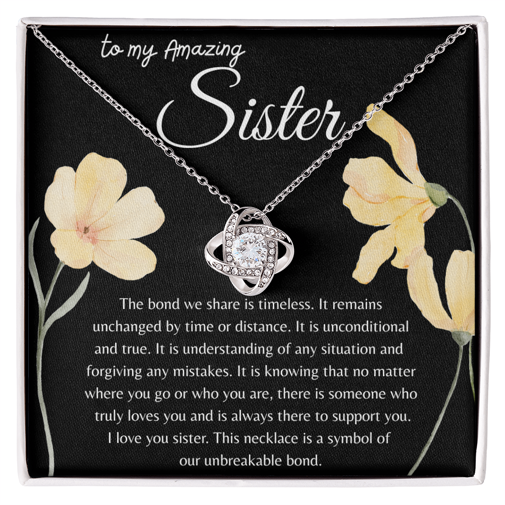 TO MY AMAZING SISTER | OUR BOND IS TIMELESS | INTERLOCKING HEARTS