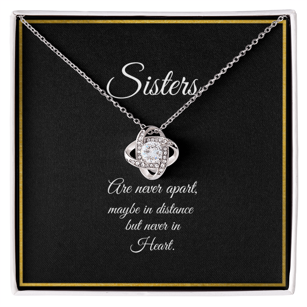 SISTERS | NEVER APART | LOVE KNOT NECKLACE