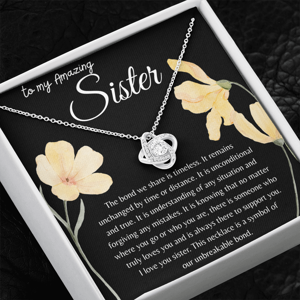 TO MY AMAZING SISTER | OUR BOND IS TIMELESS | INTERLOCKING HEARTS