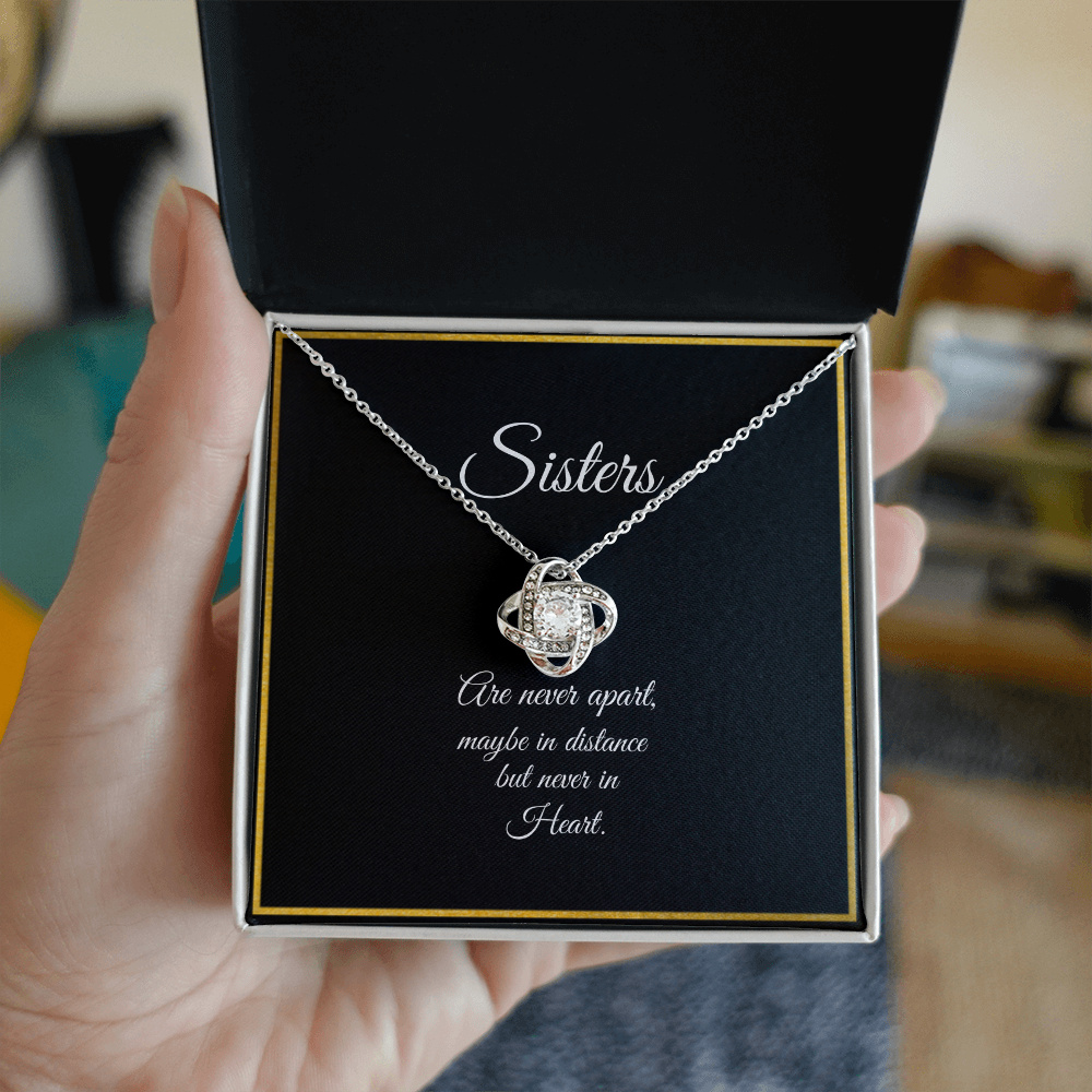 SISTERS | NEVER APART | LOVE KNOT NECKLACE