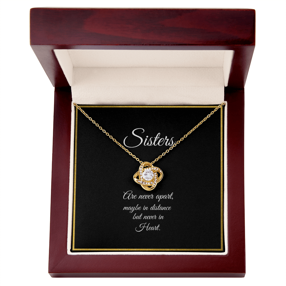 SISTERS | NEVER APART | LOVE KNOT NECKLACE