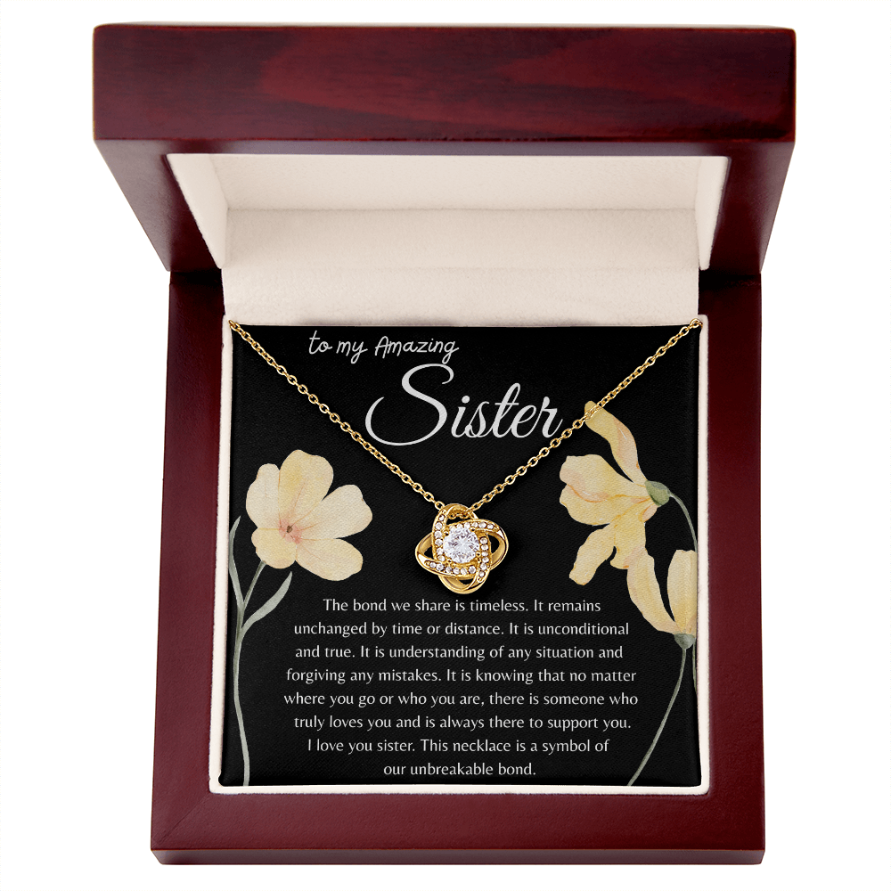 TO MY AMAZING SISTER | OUR BOND IS TIMELESS | INTERLOCKING HEARTS