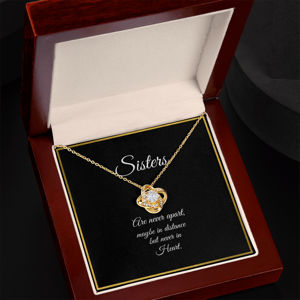 SISTERS | NEVER APART | LOVE KNOT NECKLACE