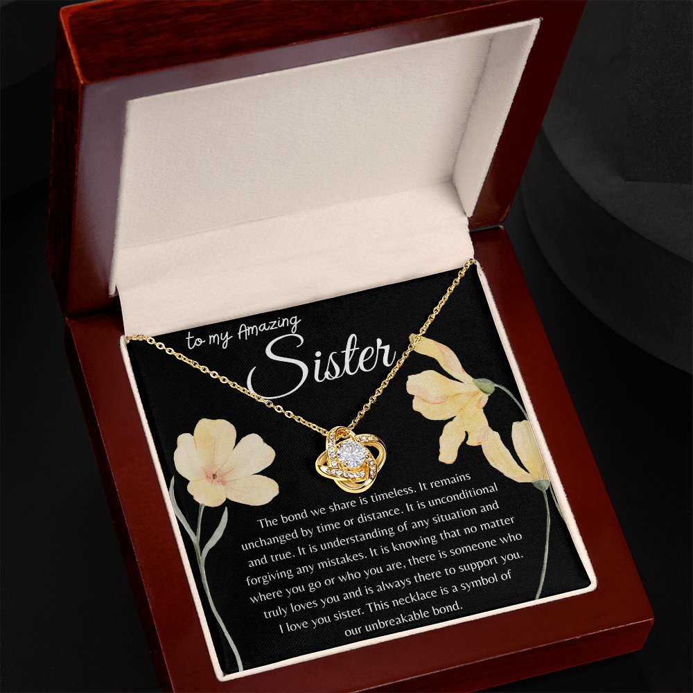 TO MY AMAZING SISTER | OUR BOND IS TIMELESS | INTERLOCKING HEARTS