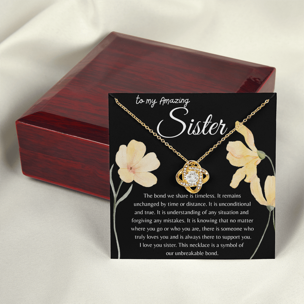 TO MY AMAZING SISTER | OUR BOND IS TIMELESS | INTERLOCKING HEARTS