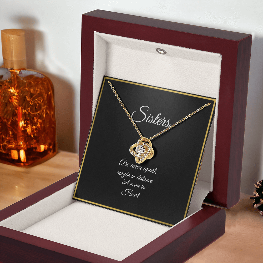SISTERS | NEVER APART | LOVE KNOT NECKLACE