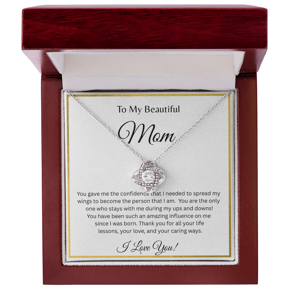 TO MY BEAUTIFUL MOM | ALL YOUR LIFE LESSONS | LOVE KNOT NECKLACE