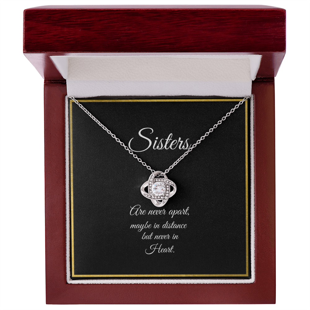 SISTERS | NEVER APART | LOVE KNOT NECKLACE