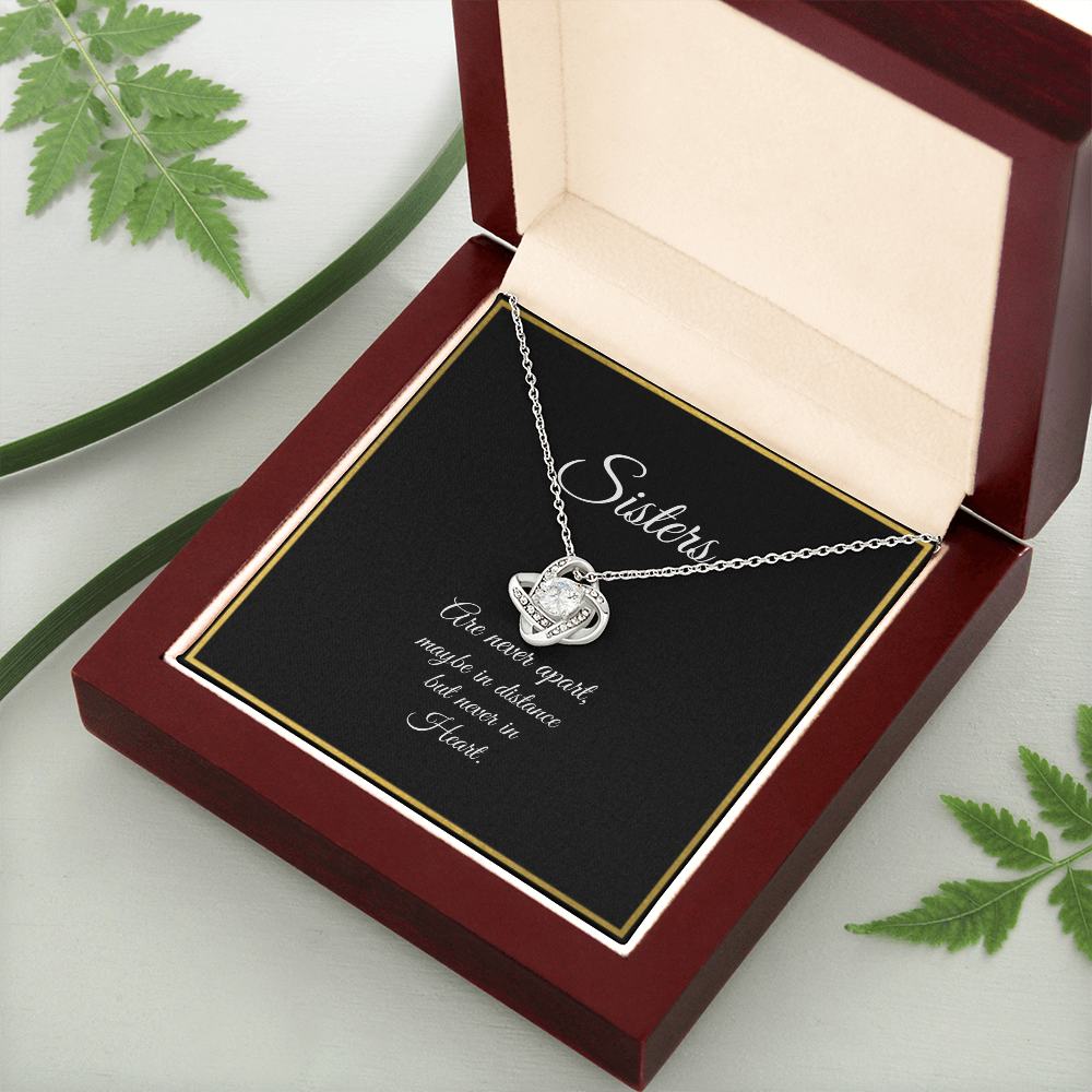 SISTERS | NEVER APART | LOVE KNOT NECKLACE