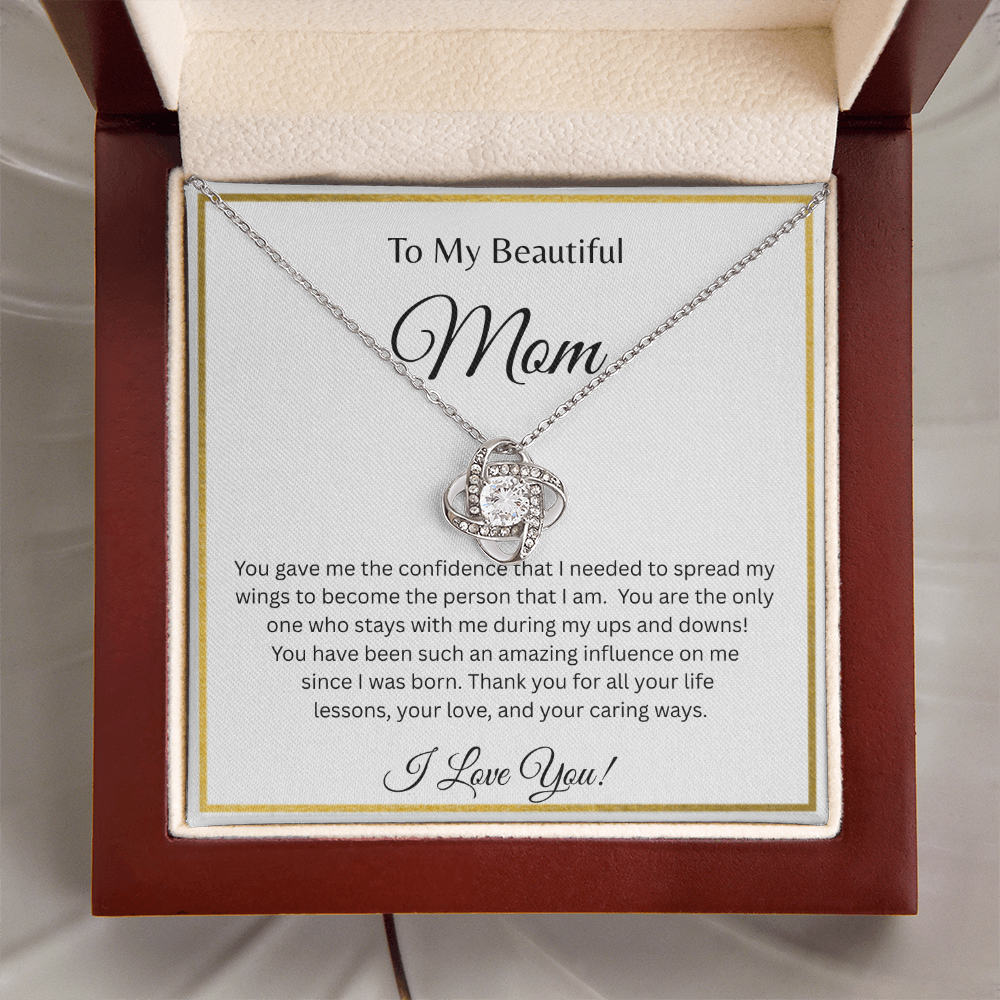 TO MY BEAUTIFUL MOM | ALL YOUR LIFE LESSONS | LOVE KNOT NECKLACE