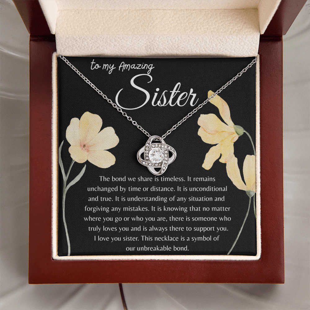 TO MY AMAZING SISTER | OUR BOND IS TIMELESS | INTERLOCKING HEARTS