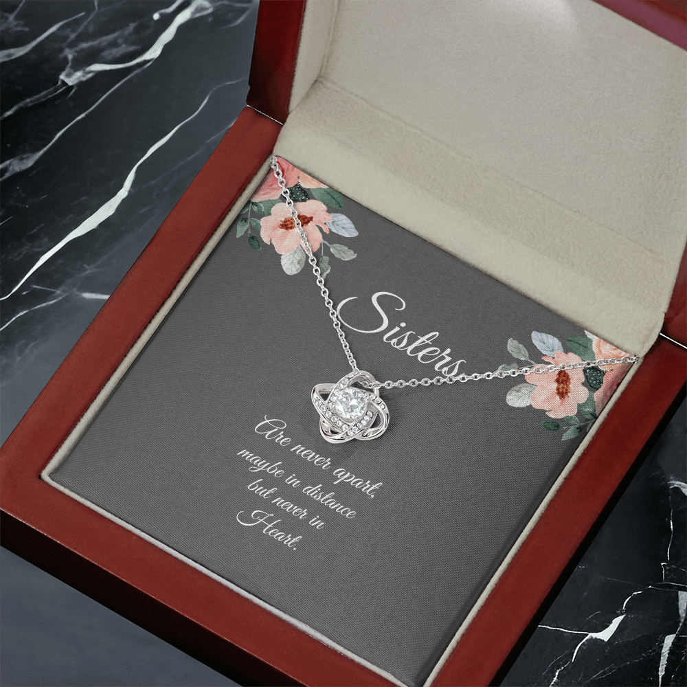 SISTERS | NEVER APART |LOVE KNOT NECKLACE