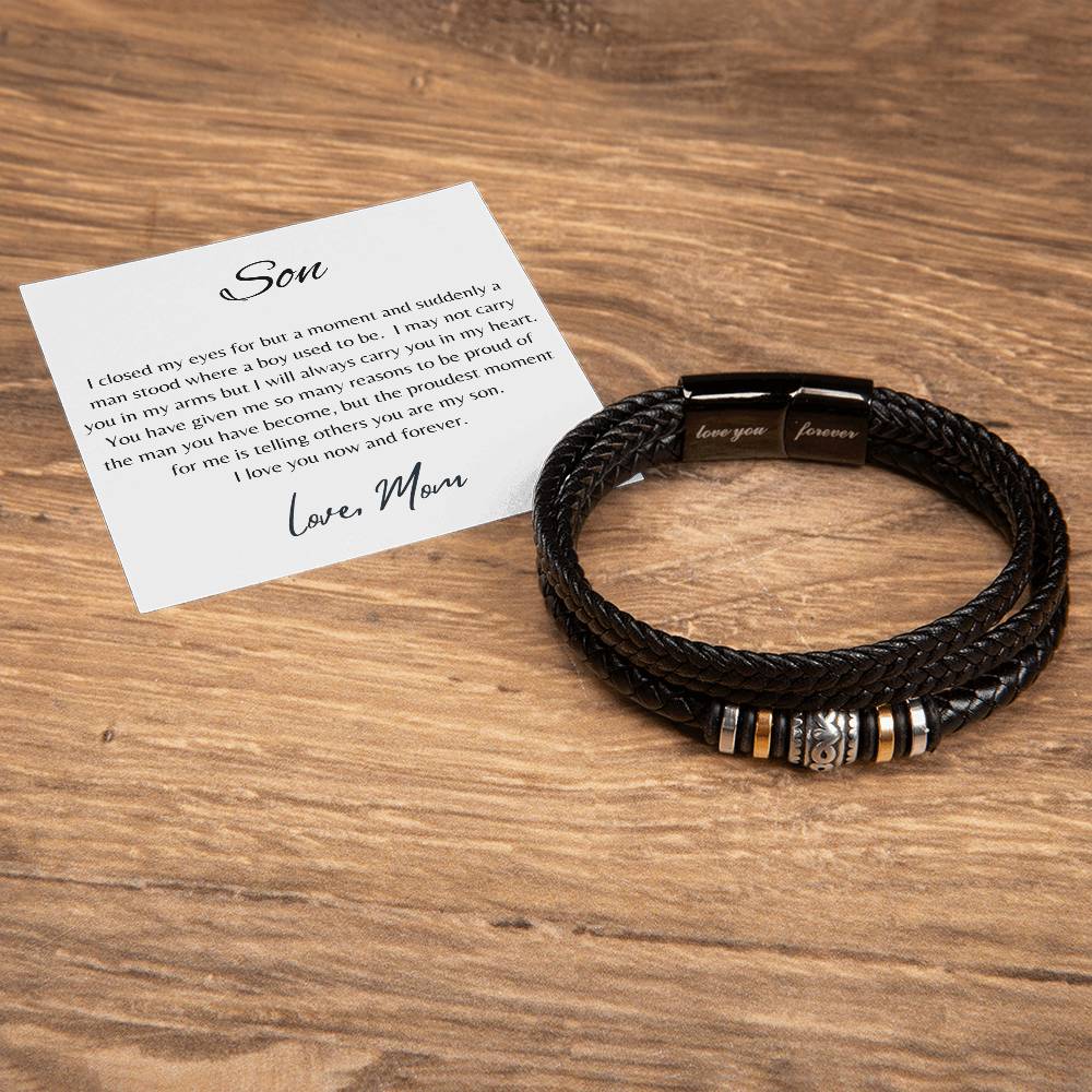 FOR MY SON | LOVE YOU FOREVER BRACELET