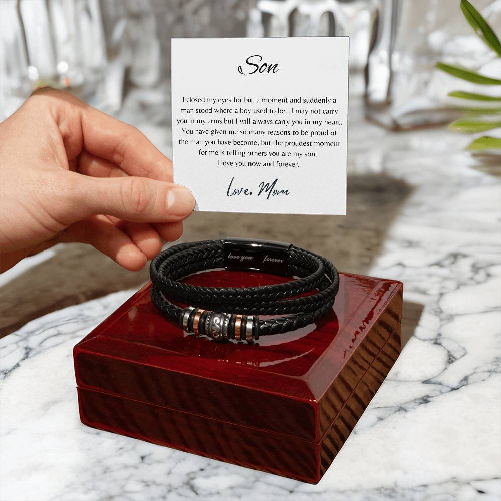 FOR MY SON | LOVE YOU FOREVER BRACELET