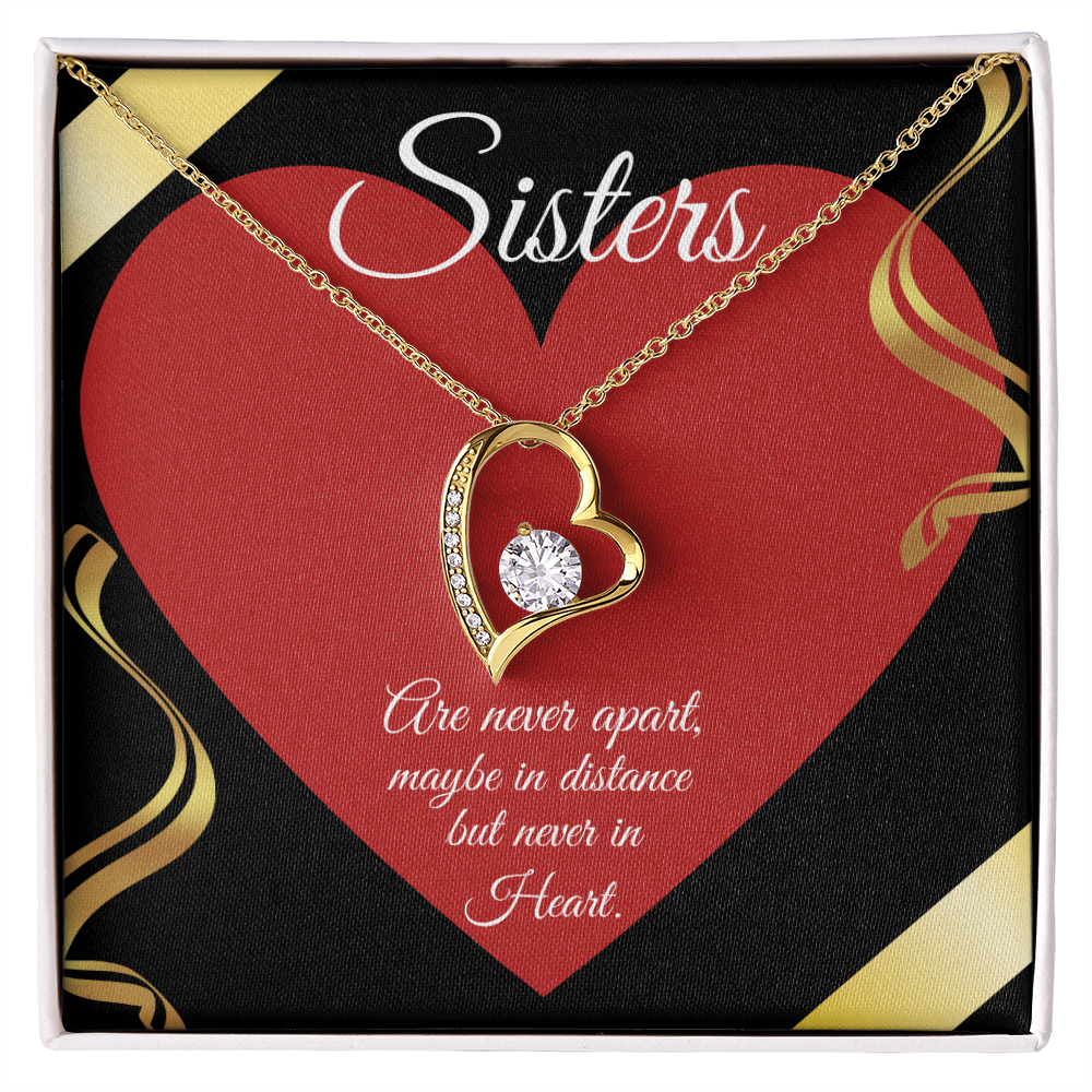 SISTERS | NEVER APART | FOREVER LOVE NECKLACE