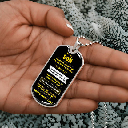 TO MY SON | PAGES OF MY LIFE | MILITARY CHAIN | KEEPSAKE