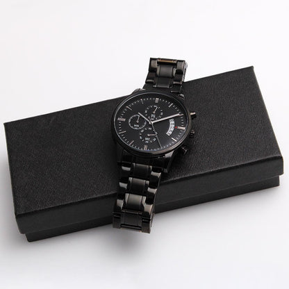 TO MY HUSBAND SOULMATE AND BEST FRIEND | I WILL ALWAYS LOVE YOU | CHRONOGRAPH WATCH