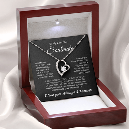 TO MY BEAUTIFUL SOULMATE | ALWAYS AND FOREVER | FOREVER LOVE NECKLACE