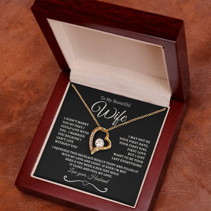 TO MY BEAUTIFUL WIFE | BW | FOREVER NECKLACE