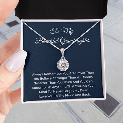 TO MY BEAUTIFUL GRANDDAUGHTER | ALWAYS REMEMBER | ETERNAL HOPE NECKLACE