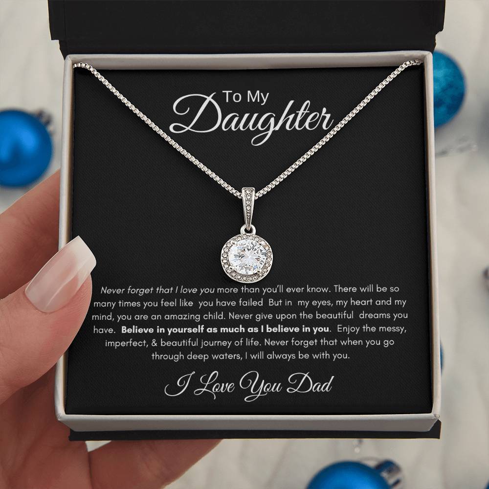 TO MY DAUGHTER | ETERNAL HOPE NECKLACE  | BW