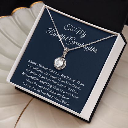 TO MY BEAUTIFUL GRANDDAUGHTER | ALWAYS REMEMBER | ETERNAL HOPE NECKLACE