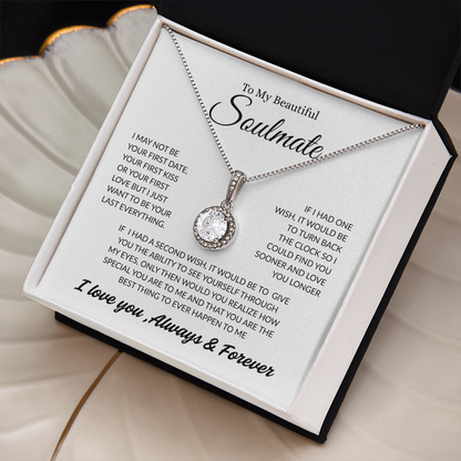 TO MY BEAUTIFUL SOULMATE | ALWAYS AND FOREVER | ETERNAL HOPE NECKLACE