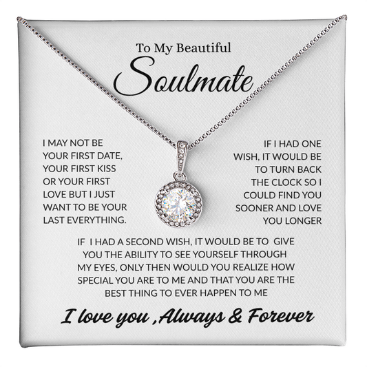 TO MY BEAUTIFUL SOULMATE | ALWAYS AND FOREVER | ETERNAL HOPE NECKLACE