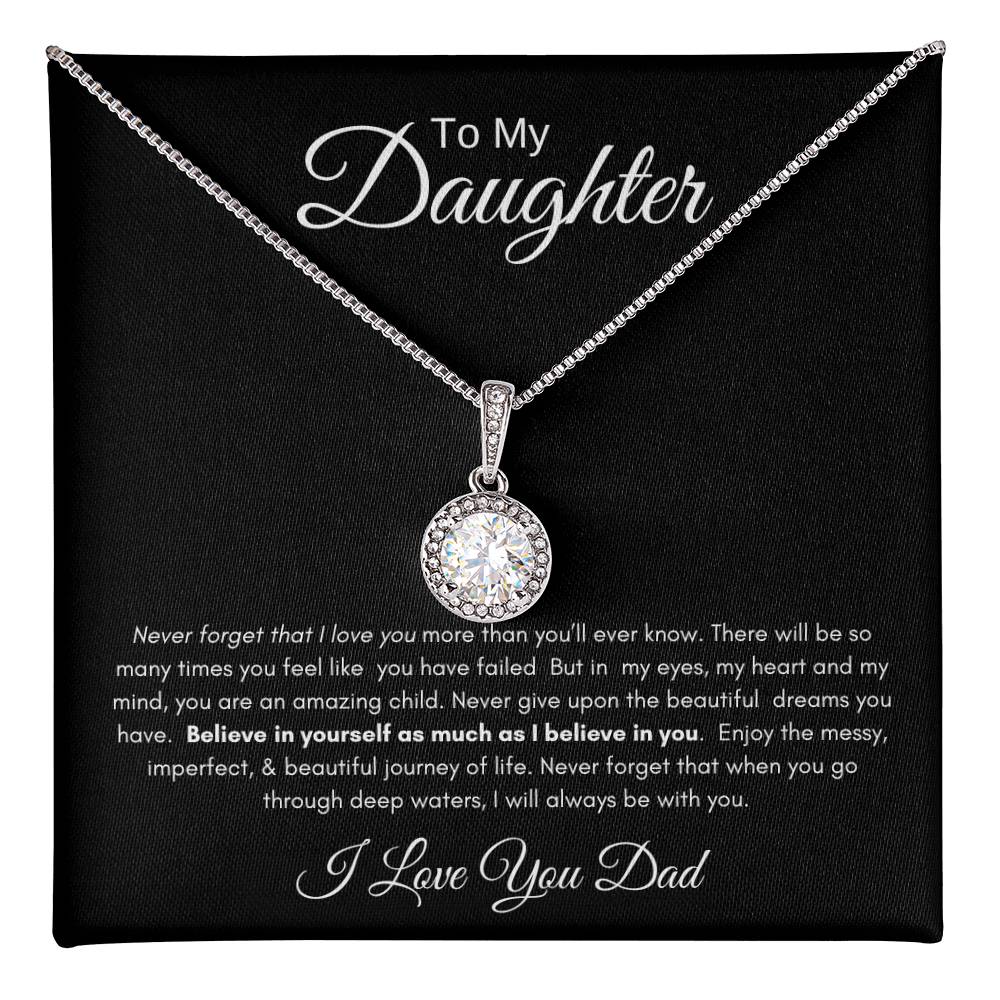 TO MY DAUGHTER | ETERNAL HOPE NECKLACE  | BW